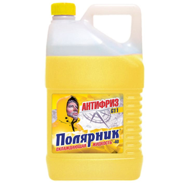Антифриз Полярник желтый (-40) 5кг