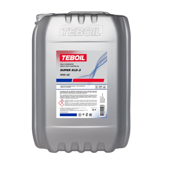 Моторное масло TEBOIL Super XLD-3 10W-40 17,1кг (20л) канистра NEW