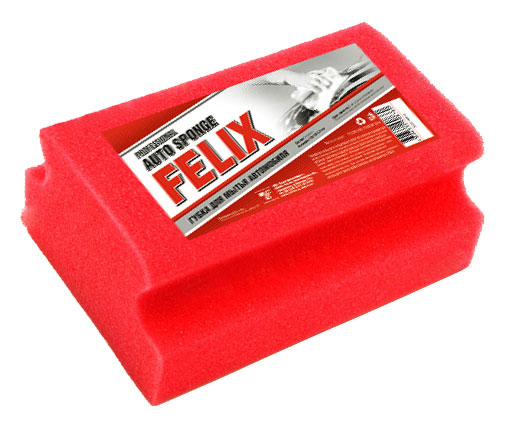 Губка для мойки автомобиля (рельс) Felix