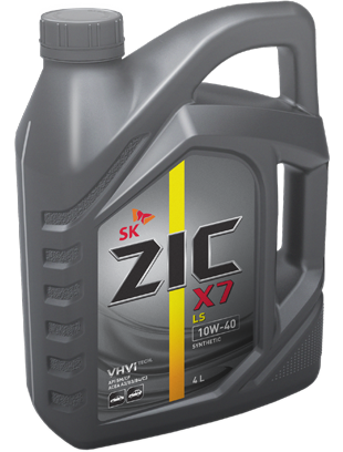 Масло моторное ZIC X7 LS 10W-40 4л