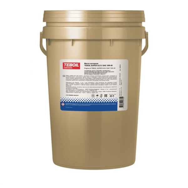 Моторное масло TEBOIL Super XLD-2 10W-40 16кг (20л) Ведро