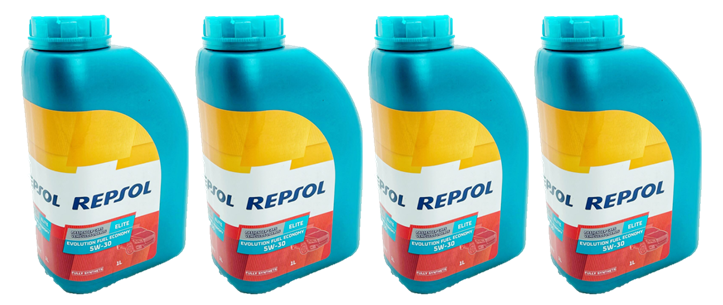 Масло моторное Repsol ELITE EVOLUTION FUEL ECONOMY 5W-30 промоупаковка 4 шт по 1л