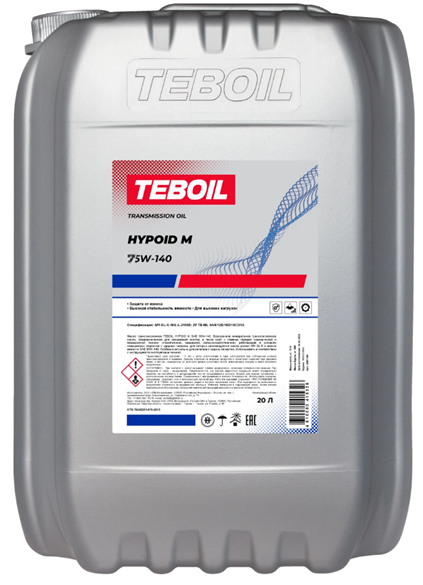 Масло трансмиссионное TEBOIL Hypoid M 75W-140 17кг (20л) канистра NEW