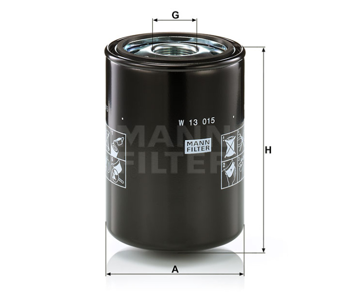 MANN-FILTER W 13 015Фильтр гидравлический