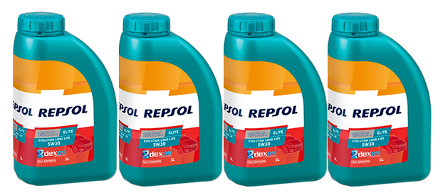 Масло моторное Repsol ELITE LONG LIFE 50700/50400 5W-30 промоупаковка 4 шт по 1л