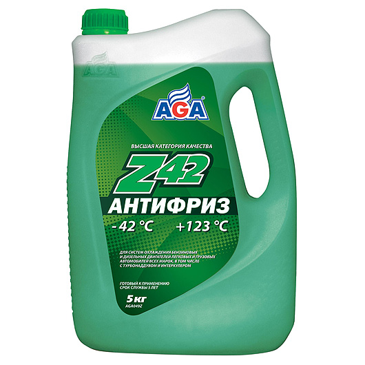 AGA049Z Антифриз зеленый -40С  5 кг
