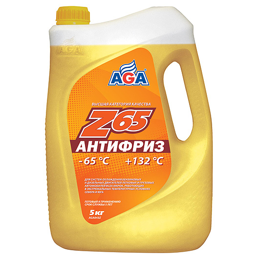 AGA043Z Антифриз желтый -65С  5 л