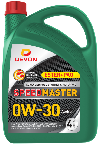 Масло моторное Девон Speed Master SAE 0W-30 A5/B5 4л