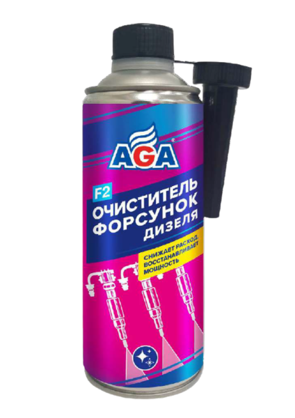 AGA802F Очиститель форсунок дизеля AGA F2 355мл