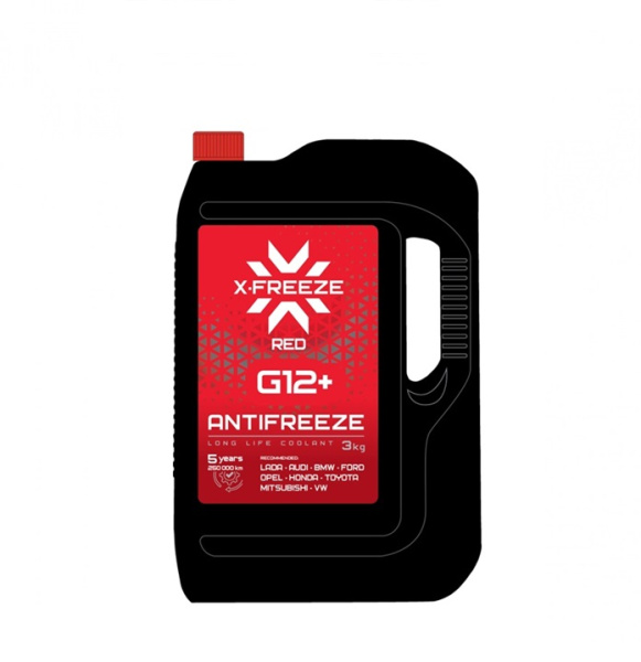 Антифриз X-FREEZE G12+ 3кг