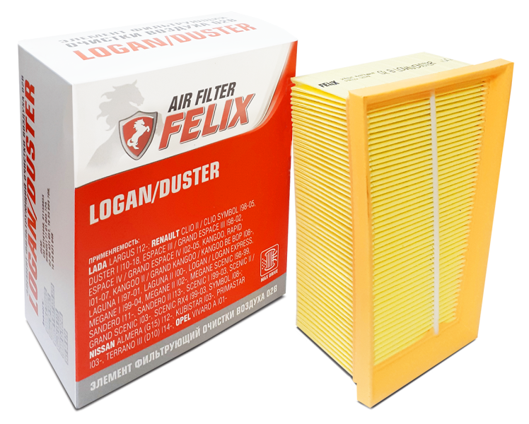 Фильтр воздушный FELIX 02 В LOGAN / DUSTER