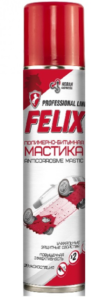 Мастика антикор. полимерно-битумная FELIX 650 мл. аэрозоль