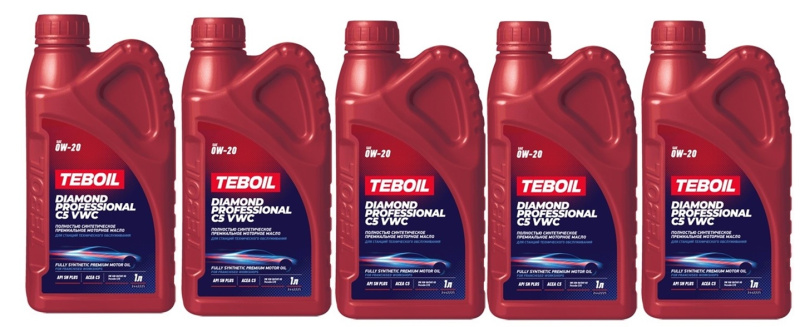 Масло моторное TEBOIL Diamond PROFESSIONAL C5 VWC 0W-20 5л (1л*5шт)