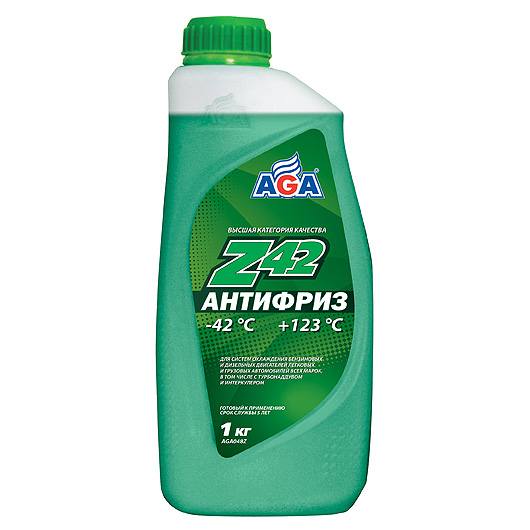 AGA048Z Антифриз зеленый -40С  1 кг