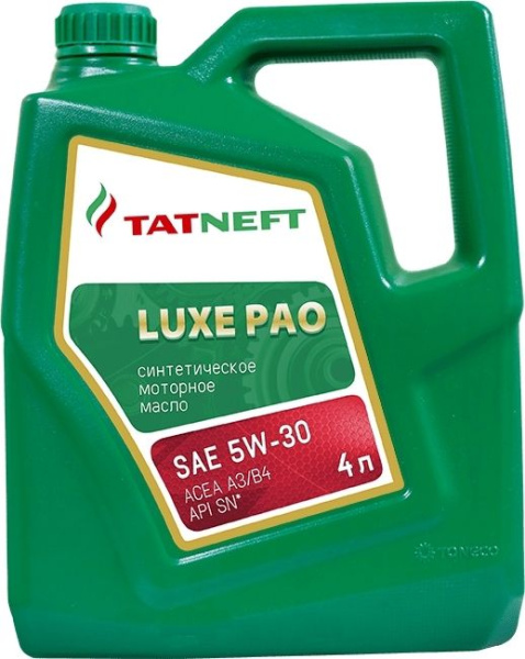Масло моторное Татнефть LUXE PAO 5W-30 4л синтетическое