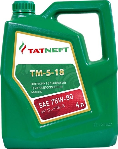 Масло трансмиссионное Татнефть ТМ 5-18 75W-90 GL-4/GL-5 4л