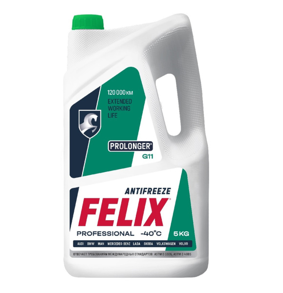 Антифриз FELIX Prolonger-40 (зеленый) 5кг
