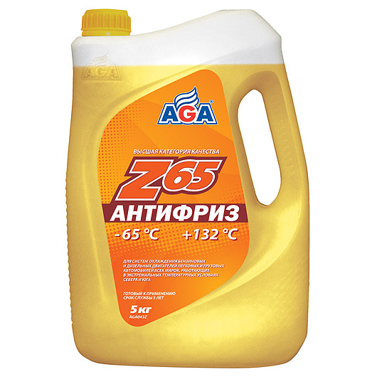 AGA043Z Антифриз желтый -65С  5 кг