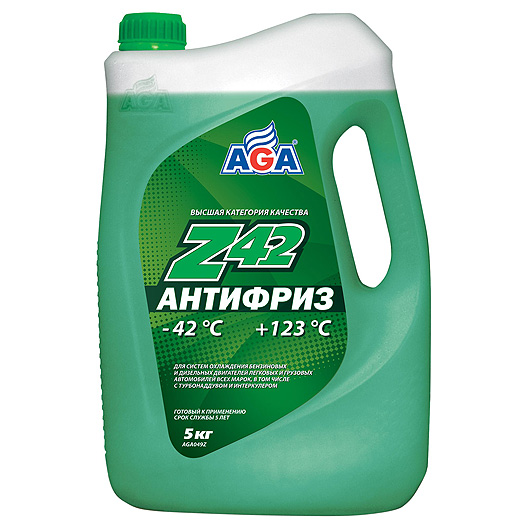 AGA049Z Антифриз зеленый -40С  5 л
