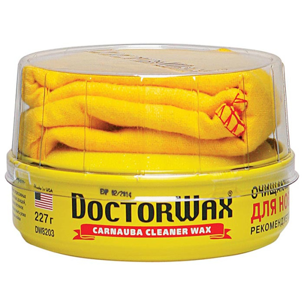 DW8203 Пастообразый полироль защита с воском (апликатор+салфетка) 227г для новых покрытий