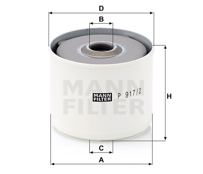 MANN-FILTER P 917/2 X Фильтр топливный