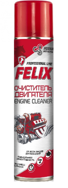 Очиститель двигателя FELIX 400 мл. аэрозоль